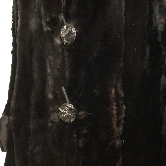 Women’s Village Furrier Vintage Black Fur Coat - Picture 7 of 15